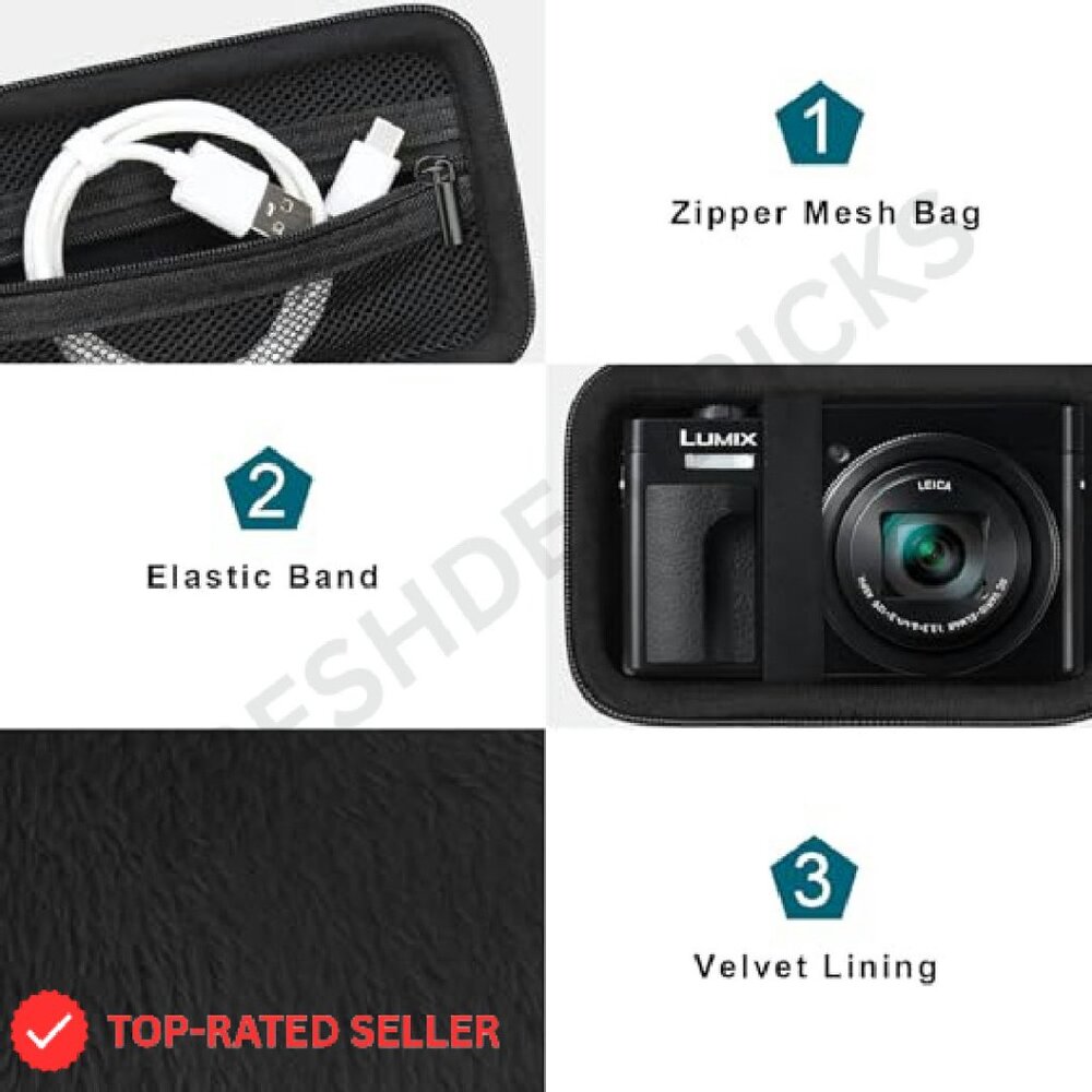 Hard Shell Camera Case Compact Travel Protection … - image 6